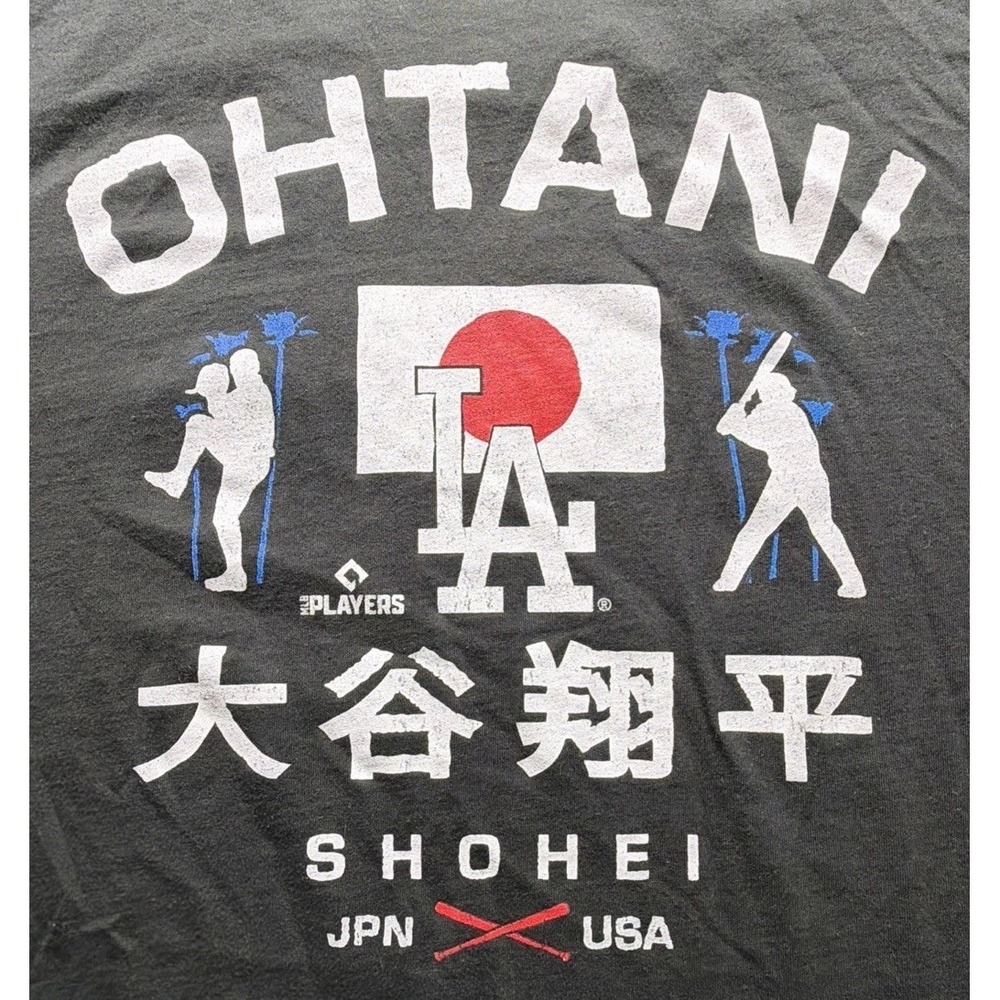 New Era Shohei Ohtani Los Angeles Dodgers Graphic T-Shirt Black Adult Sz. 2XL